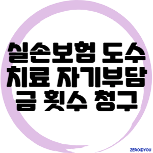 실손보험 도수치료 자기부담금 횟수 청구방법